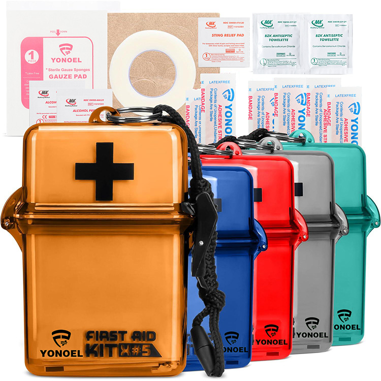 Mini Color Survival Kit Portable EVA Waterproof Box for Home, Travel, Outdoor First Aid Tools Kit