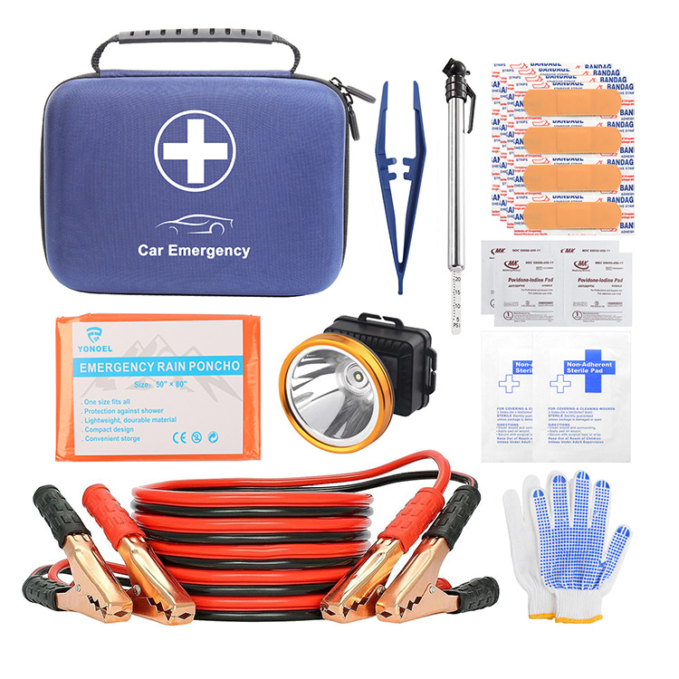 Roadside Assistance Car Emergency Kit Multi-Function First Aid Car Kit