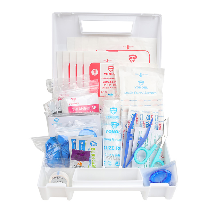 Portable Medical First Aid Kit Plastic Box