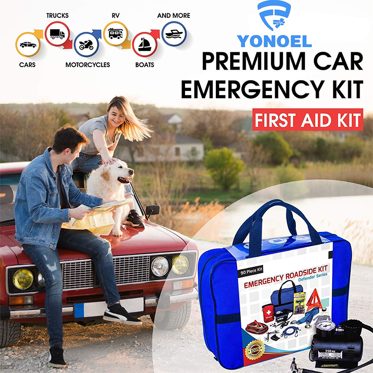 Car Roadside Emergency First Aid Kit Car Safety Emergency Roadside Aid Kit