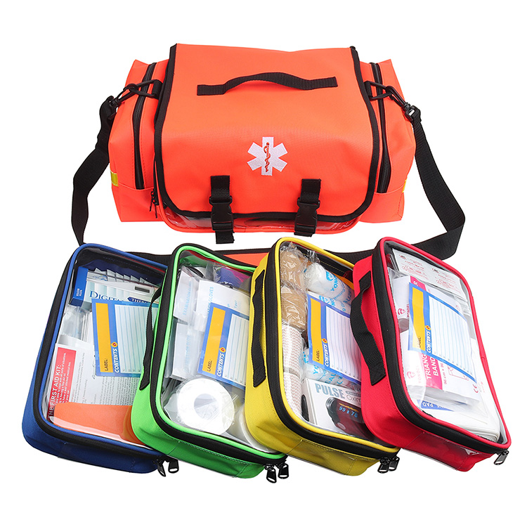 Professional Essentials EMT/EMS Trauma Pack Emergency Rescue Kit with 4 Individual First Aid Kits