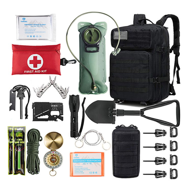 Professional Survival Tool Kit, Outdoor Multifunctional Portable Camping and Adventure Emergency First Aid Box