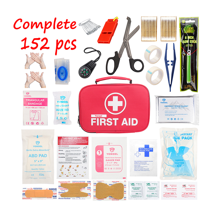 110-Piece Outdoor Camping Survival Kit EVA Portable Polyurethane Home Outdoor Emergency First Aid Kit