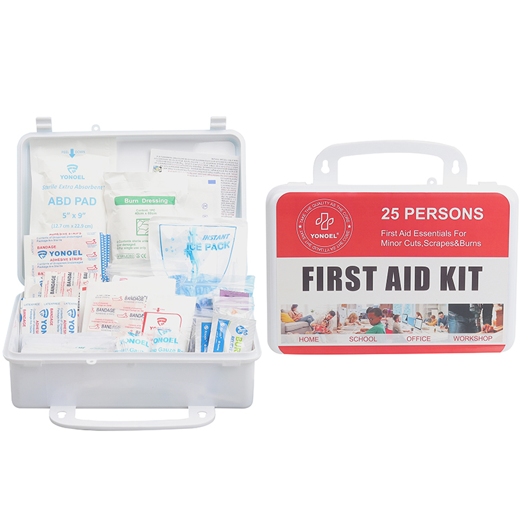 25 Persons Medical First Aid Box Waterproof & Portable First Aid Kit Box for Home Use with CE Approved