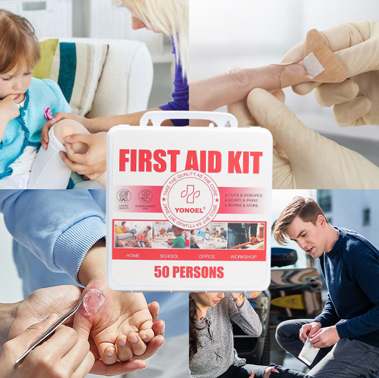 50 Person Medical First Aid Box Portable Water-resistant Medical First Aid Kit