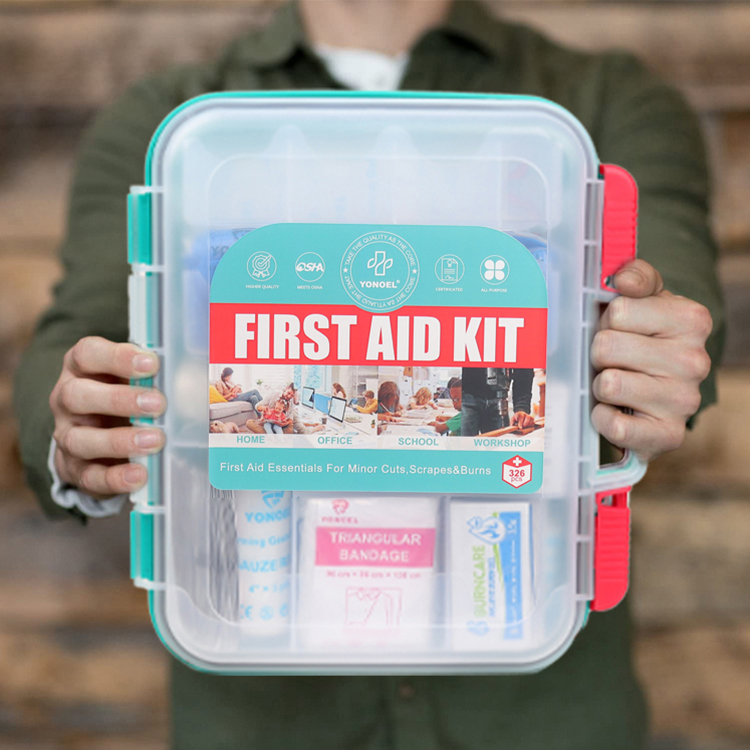 Emergency Plastic Box Household Outdoor Camping Travel First Aid Kit