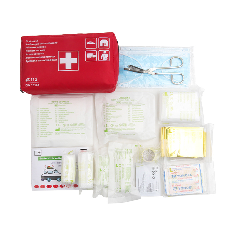 Europe DIN 13164: 2022 Version First Aid Kit For Car Auto