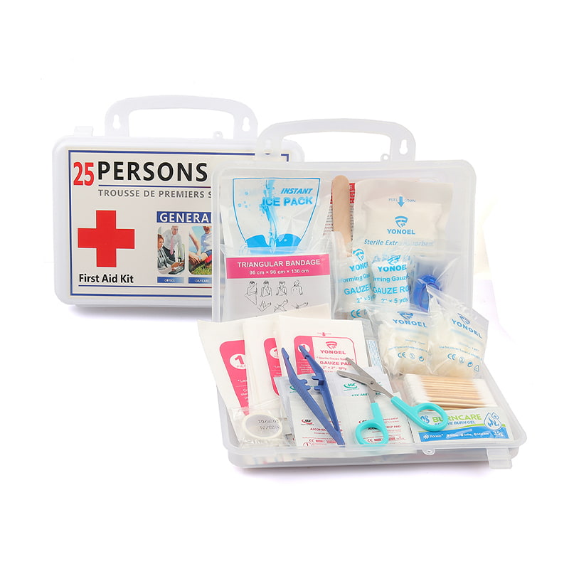 First Aid Kit 25 Person Plastic Waterproof Essential First Aid