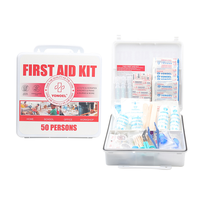 50 Person Emergency Plastic Medical Box Portable First Aid Kit for Factory Home Office