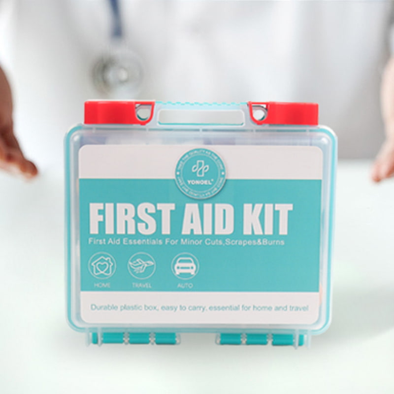 First Aid Kit On-The-Go All-Purpose Emergency MINI First Aid Kit for Car, Travel, Home and Business, 105 Pieces