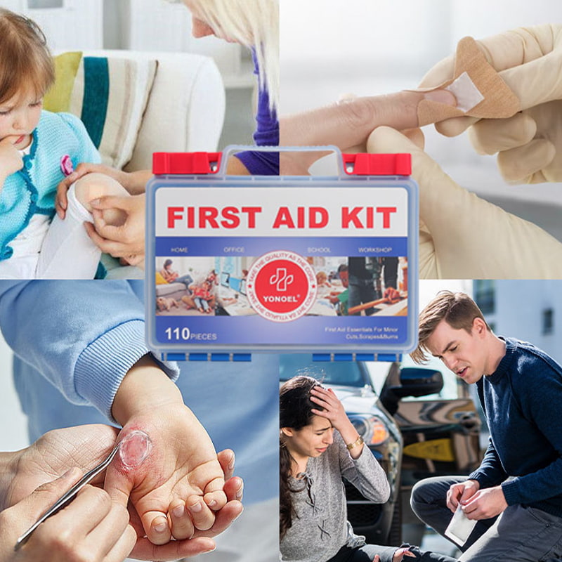 OSHA&ANSI Standard Medical Emergency Plastic First Aid Kit for Home Office